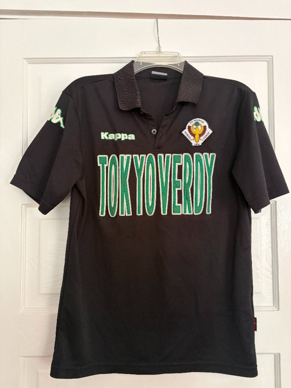 Kappa Tokyo Verdy 1969 Embroidered Big Print Polo Shirt, Size M